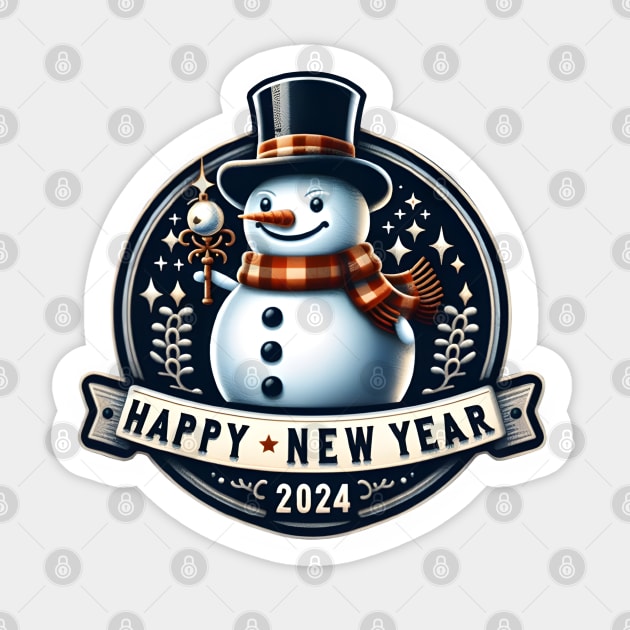 Frosty's Holiday Magic: Celebrate Christmas and Ring in the New Year with Whimsical Designs! Sticker by insaneLEDP